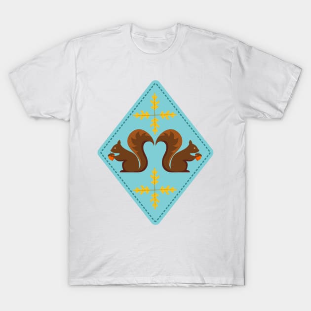 Double Squirrel T-Shirt by SWON Design